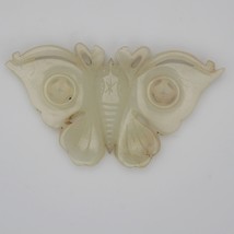 Chinese Nephrite Jade Butterfly Pale Green Late Qing/Republic - £323.35 GBP