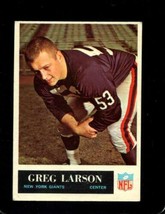 1965 Philadelphia #118 Greg Larson Vgex (Rc) Ny Giants *X57454 - $1.96