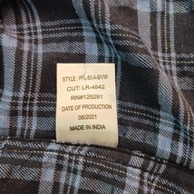 Canyon Club Shirt Mens Black & Blue Long Sleeve Button Up Comfort Shirt Size M image 5