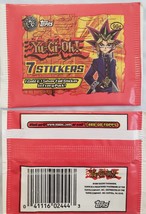 Official Licensed YU-GI-OH 7- stickers Pack by Topps 1996 vintage, sealed - £1.55 GBP