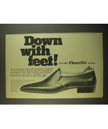 1967 Church&#39;s Cadiz shoes Ad - Down with feet! - £14.55 GBP