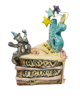 Blue Sky Pottery figurine 16th Birthday cat Tea light candle holder T-lite cake - £49.74 GBP