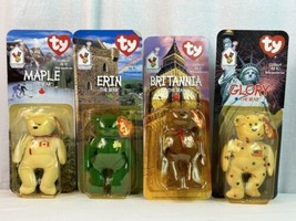 TY BEANIE BABIES MCDONALDS INTERNATIONAL BEARS SET OF 4 w/ ERRORS NEW IN... - $2,970.00