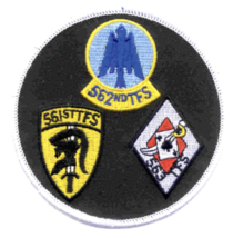 4&quot; Air Force 23RD Tactical Fighter Wing Gaggle Embroidered Patch - £28.41 GBP