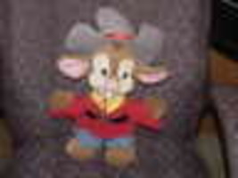16&quot; Fievel Mouse Plush Toy Oufit &amp; Hat Fievel Goes West Universal 1991 - £47.58 GBP