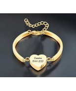Urn bracelet for ashes , Personalized urn bracelet, Heart shaped urn bra... - $472.21 MXN