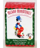 MICKEY&#39;S LOCOMOTIVE 1998 Hallmark Merry Miniatures Ornament #QRP496 - £7.84 GBP