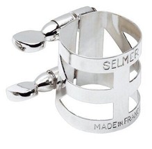 Selmer Alto Saxophone Ligature Silver Plated Finish [Metal Mouthpiece Only] - £47.70 GBP
