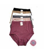 Plus Women High Waist Light Tummy Control Full Coverage Wide Band Satin ... - $17.69+