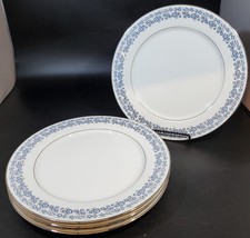 Kenmark Sego Lily Fine China #2559 Blue Flowers Set of 4 -10 1/2&quot; Dinner... - £38.94 GBP