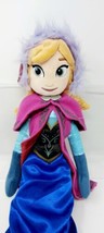 Disney Frozen Anna 20&quot; Plush Stuffed Toy Winter Dress w Cape + Hat  - £5.46 GBP