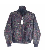 ROCA WEAR  Stitched Stars Ladies Leather Bomber Jacket, Black - £199.83 GBP