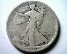 1918-D Walking Liberty Half Dollar Good+ G+ Nice Original Coin From Bobs Coins - $23.00