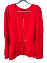 NEW Rebel Wilson Peplum Jacket Womens Sz 3X Office Siren Holiday Christm... - $34.65