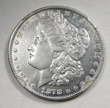 1878 TP 100 7 Tail Feather Silver Morgan Dollar VAM-115, R-6 Coin AL549 - £179.57 GBP