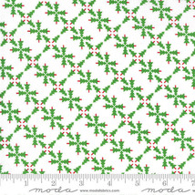Moda Merry And Bright White/Green 22401 13 Quilt Fabric By The Yard Me My Sister - £8.82 GBP