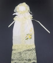 Vintage Handmade 15” Faceless Angel Handkerchief Doll Happy Birthday  - £7.77 GBP