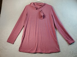 Cuddl Duds T Shirt Top Womens Size Small Pink Knit Polyester Long Sleeve... - $18.30