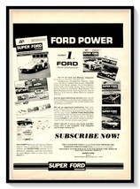 Super Ford Magazine Yearly Subscription Vintage 1982 Print Magazine Ad - $9.70