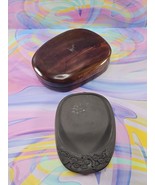 Antique Chinese Calligraphy Inkstone - Gray Dragon Design w/Wooden Box - $129.99