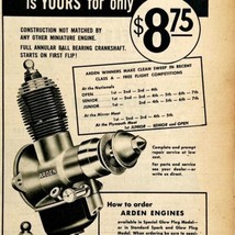 1949 Aviation Arden Motors Model Airplane Advertisement Micro-Bilt Conne... - $20.98