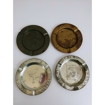 Lot of 4 Vintage Tin Embossed Ashtrays 3 Camel &amp; 1 Salem - £22.82 GBP