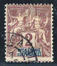 New Caledonia 1892-1904 Very Old Fine Used Stamp Scott # 41 - £1.14 GBP