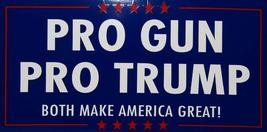 Wholesale Lot of 6 Pro Gun Pro Trump Both Make America Great Blue Bumper Sticker - £7.11 GBP