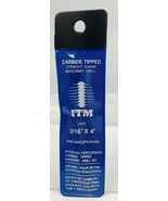 ITM 502SP4002 3/16&quot; Diameter by 4&quot; Slow Spiral Drill (1 Pack), Black Mas... - $10.00 CAD