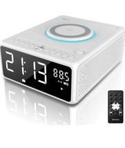 G Keni CD Player Dual Alarm Clock Radio, Bluetooth Boombox with Remote - £32.03 GBP