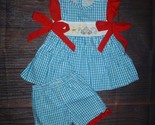 NEW Boutique Police Sheriff Girls Blue Gingham Tunic Outfit Set Size 5-6 - £12.17 GBP