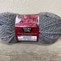 1 Skein Loops and Threads Charisma Tweeds Yarn ~ Color J44 Gray  109 Yd - $4.94