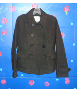 AMERICAN EAGLE OUTFITTERS WOOL CHARCOAL COAT SIZE SMALL - £27.40 GBP
