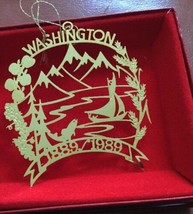 CAMERLANE Washington State 24K GOLD FINISH ORNAMENT  - £15.12 GBP