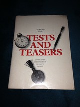 tests &amp; teasers volume 1 by readers digest editors booklet - $14.99