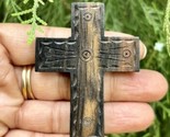 1 Pc Wood CROSS Pendant, Jesus Christ Wooden Locket Handmade 6 cm handca... - $14.69