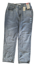 Levi&#39;s Women&#39;s Low Pro Straight Mid Rise Grey Acid Wash Denim Jeans Size 29 - $39.59