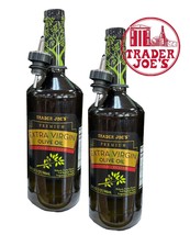 2 Packs Trader Joe&#39;s Premium Extra Virgin Olive Oil Cold Pressed 32 FL OZ - £36.42 GBP