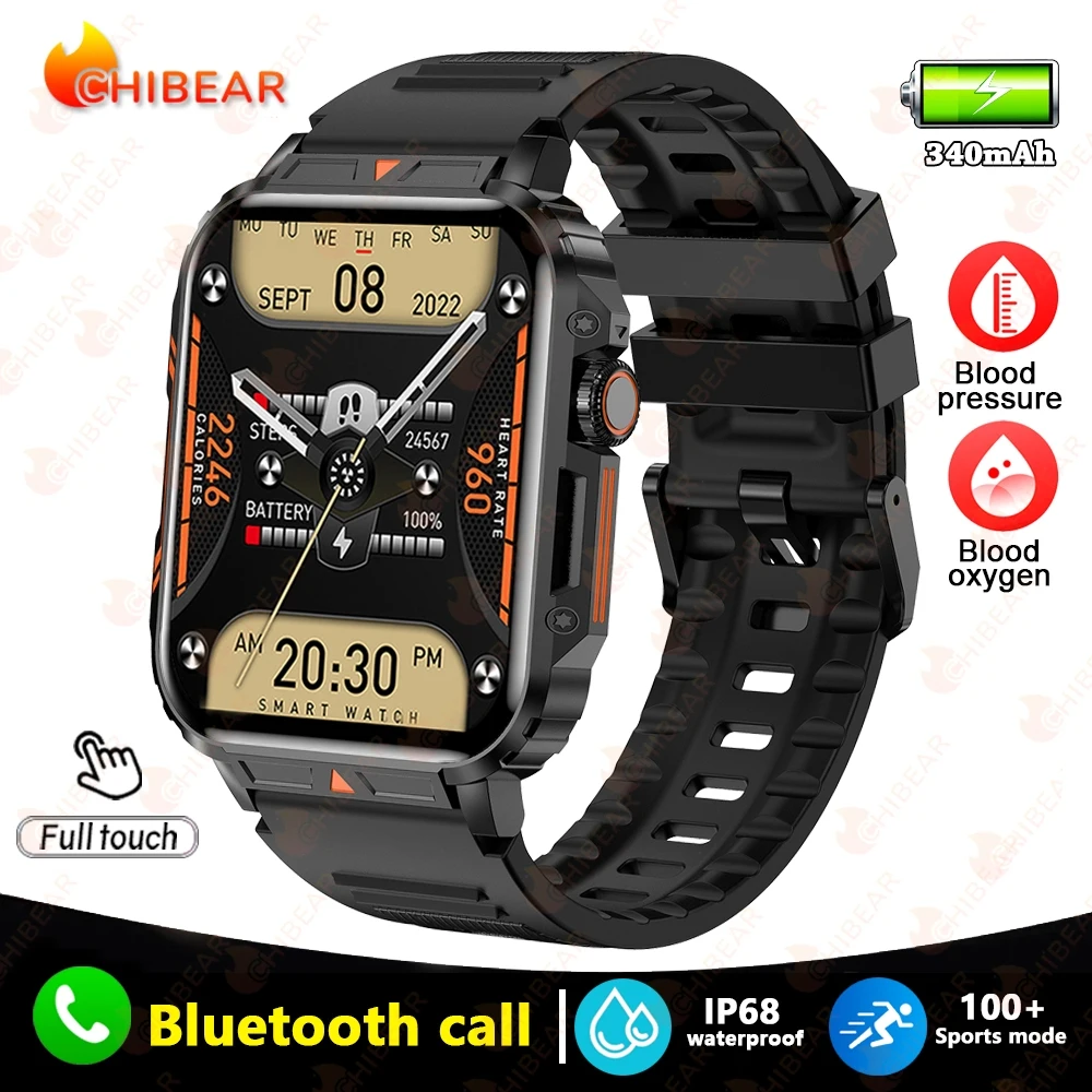 New GPS Sport Smartwatch Men 1.95 inch Heart Rate Health Tracker IP68 Wa... - £37.11 GBP