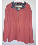 TIMBERLAND Pullover Men Large Rust 1/4 Zip Pullover Size 2XL - £22.92 GBP