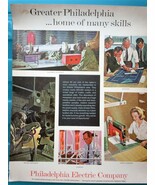 Philadelphia Electric Company Print Advertisement Art 1952 - $302.66 MXN