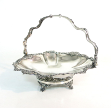 Antique - The Meridan Silver Plate Co. 01663 Bridal Basket - Silver Plate - £65.06 GBP