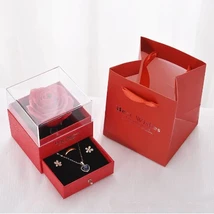 2025 Valentine Gift Box Sparkling Heart Love Necklace with Luxurious Ros... - €15,01 EUR+