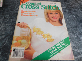Counted Cross Stitch Magazine April 1990 - $2.99