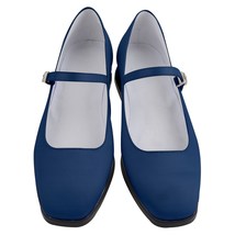 NEW! Women&#39;s Mary Jane Dress Shoes! Vintage Style, Solid Navy Blue - £31.96 GBP