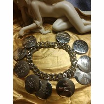 Gold Plated~Ten Commandments Bracelet~ - £24.92 GBP