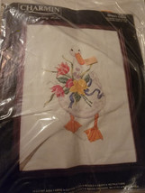 Charmin Counted Cross Stitch Kit SPRING GOOSE Vtg Janlynn Nancy Lake #22-2 - £18.94 GBP