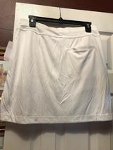 NWT Ladies CALLAWAY WHITE Embossed Golf Tennis Knit Skort - M  & L image 2