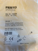 Festo SEA-3GS-M8-S Pneumatic Plug Connector  192009  - $19.20