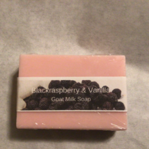 2 Black Raspberry Vanilla Goat Milk soap bars, Scented Soap - £4.72 GBP